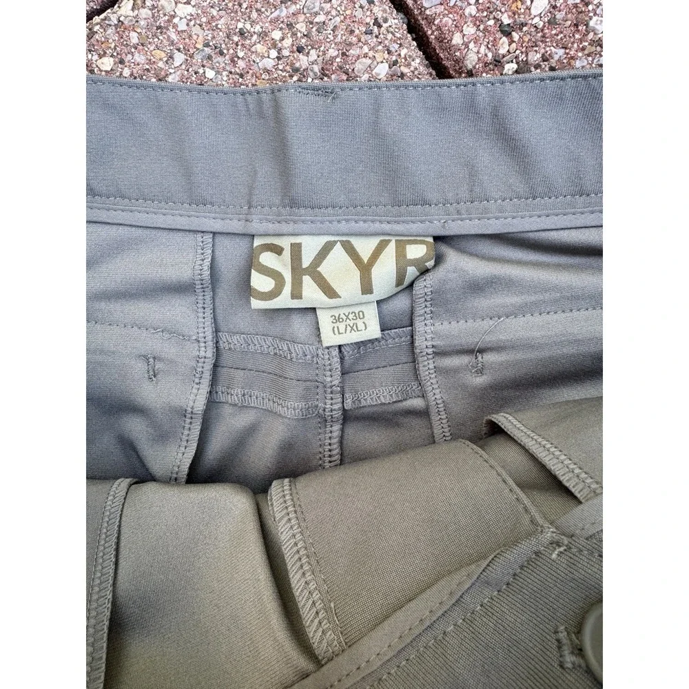Skyr Men's Slim Fit Tricot Dynasty‎ Pants 36x30 Green Stretch Tech Trousers NWT